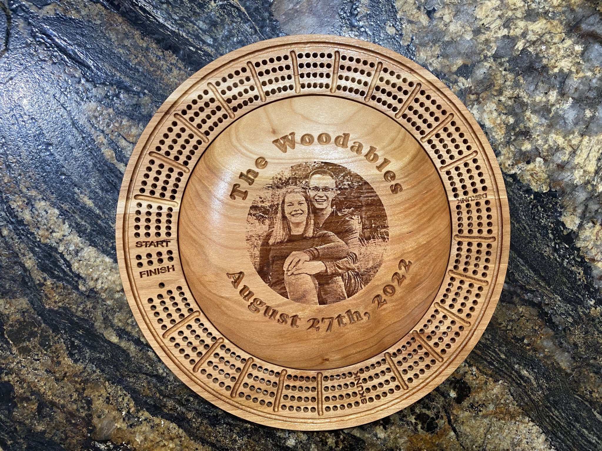 Wedding Cribbage Board